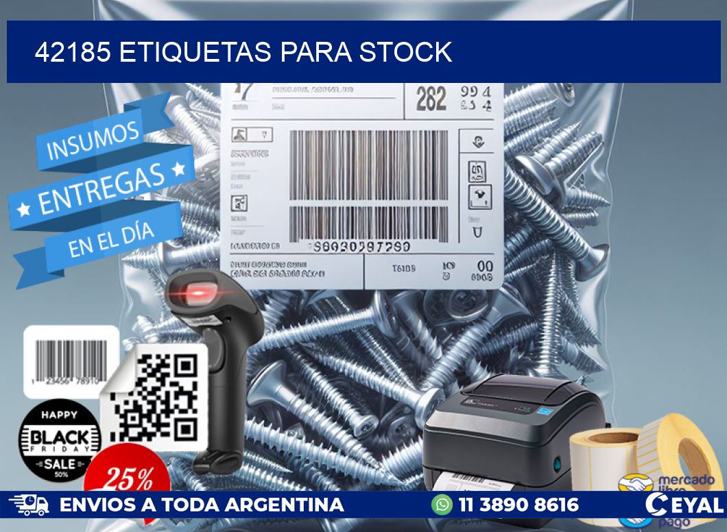 42185 ETIQUETAS PARA STOCK