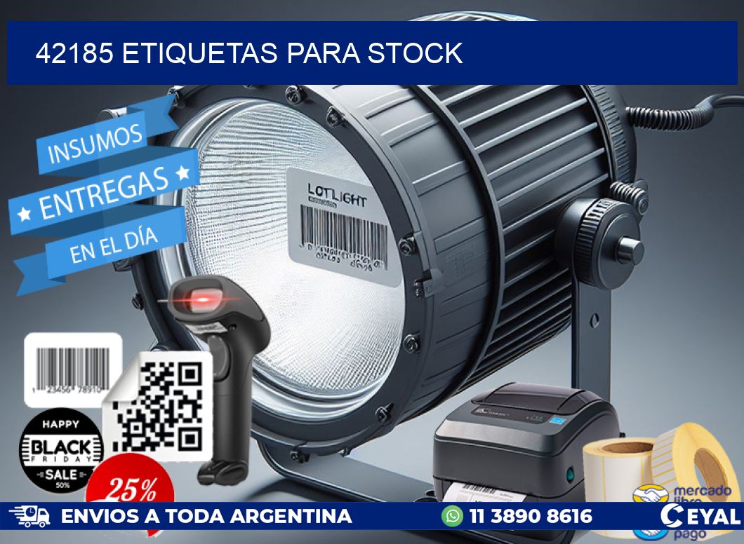 42185 ETIQUETAS PARA STOCK