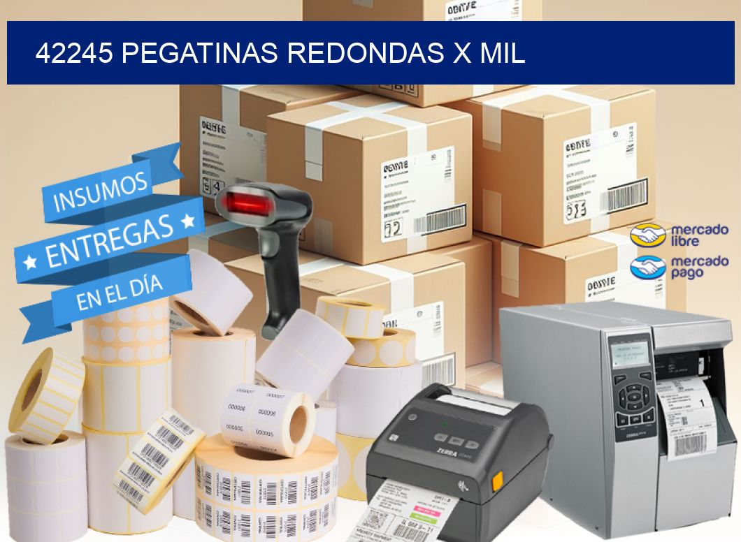 42245 PEGATINAS REDONDAS X MIL