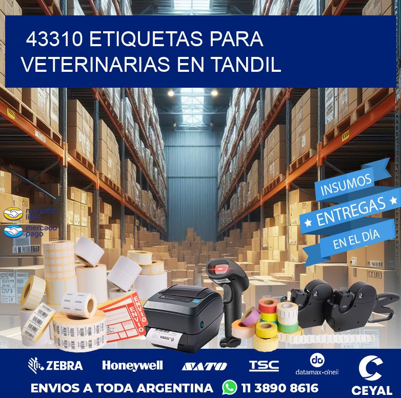 43310 ETIQUETAS PARA VETERINARIAS EN TANDIL
