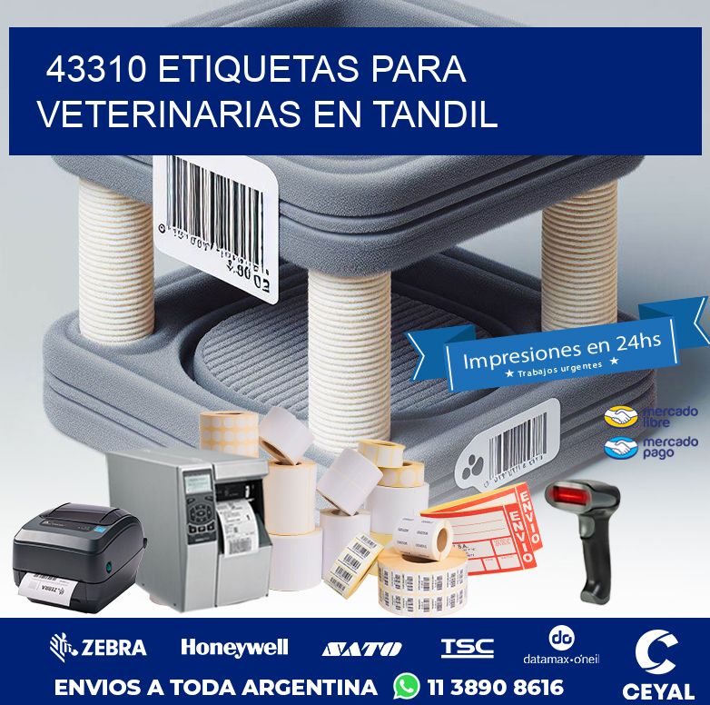 43310 ETIQUETAS PARA VETERINARIAS EN TANDIL
