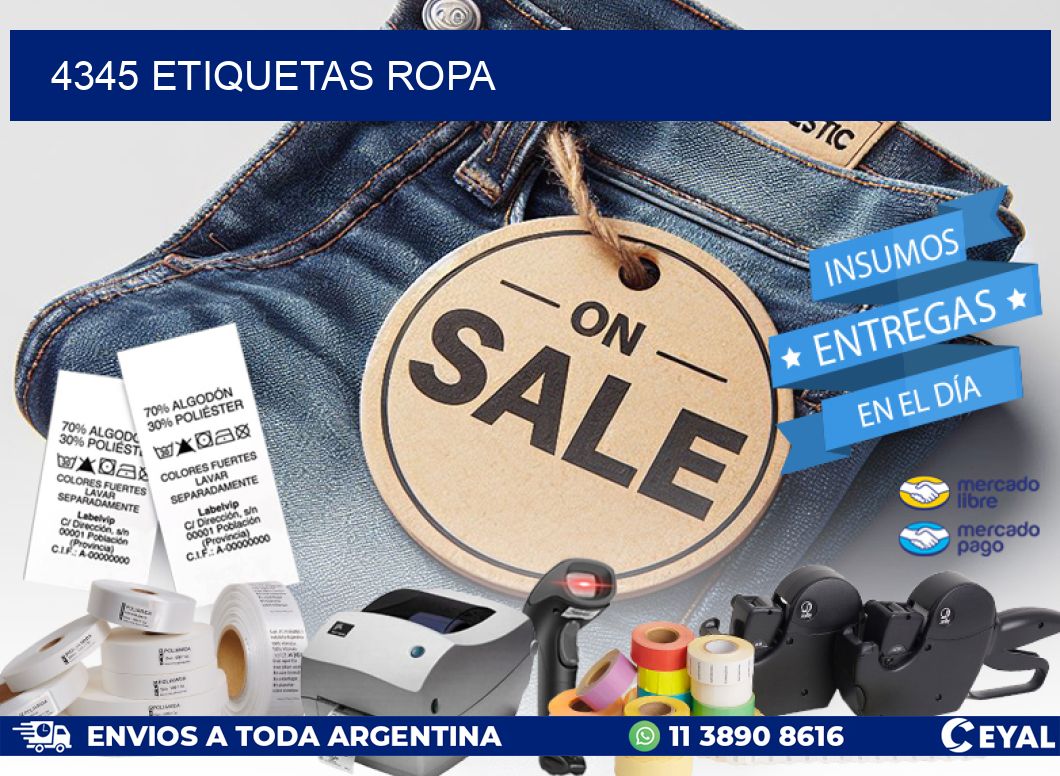 4345 ETIQUETAS ROPA