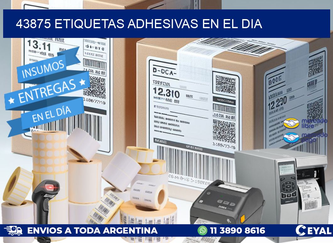 43875 Etiquetas adhesivas en el dia