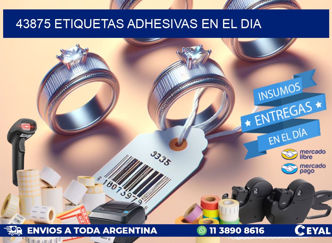 43875 Etiquetas adhesivas en el dia