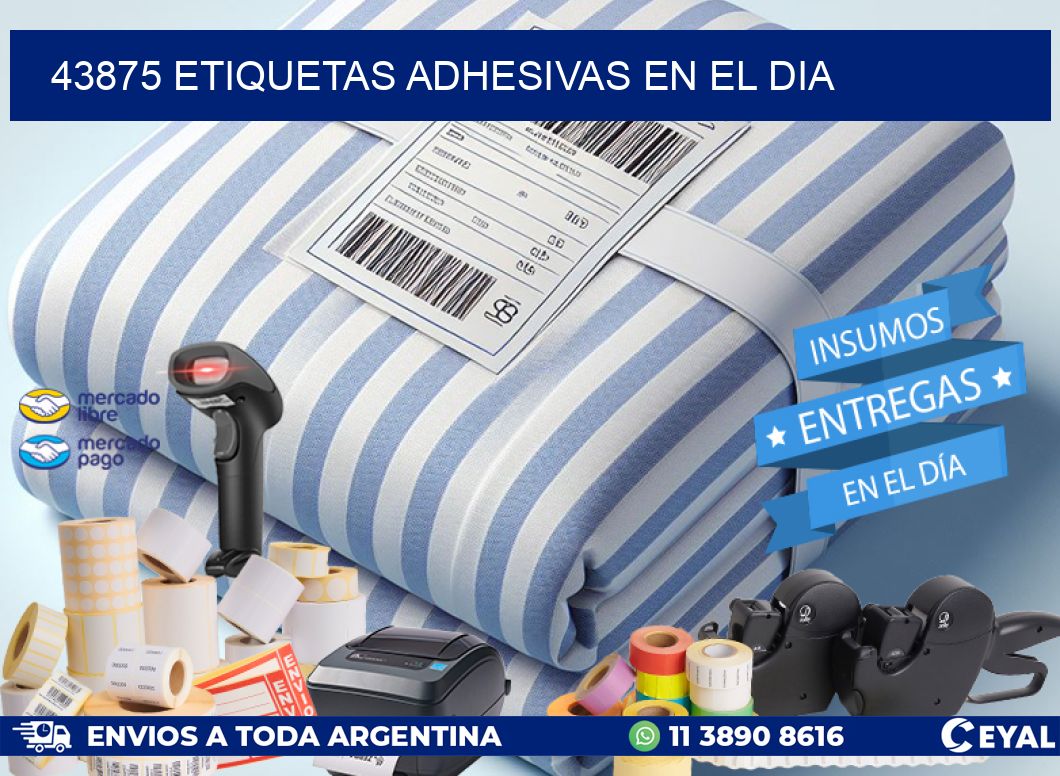 43875 Etiquetas adhesivas en el dia