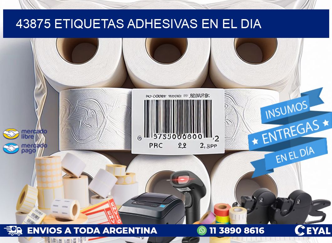 43875 Etiquetas adhesivas en el dia