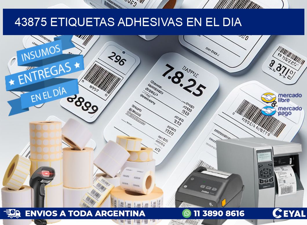 43875 Etiquetas adhesivas en el dia