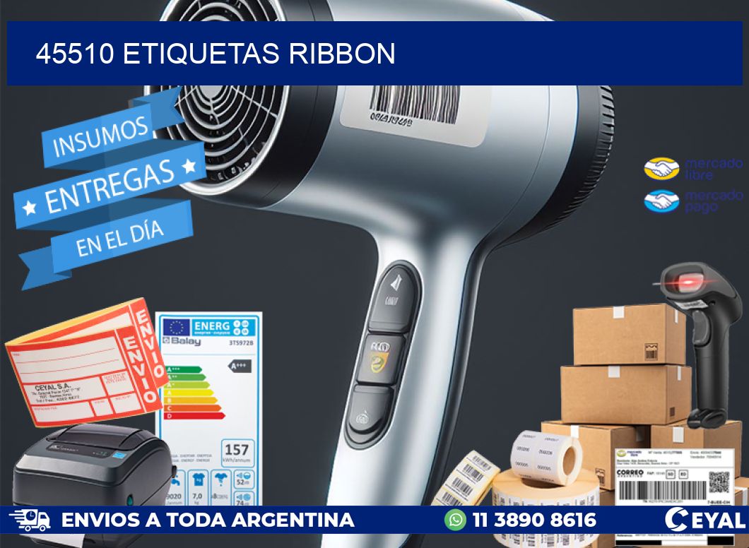 45510 ETIQUETAS RIBBON