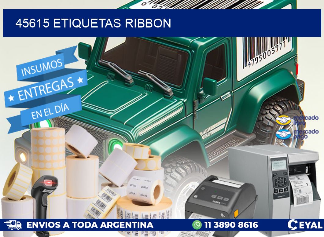 45615 ETIQUETAS RIBBON