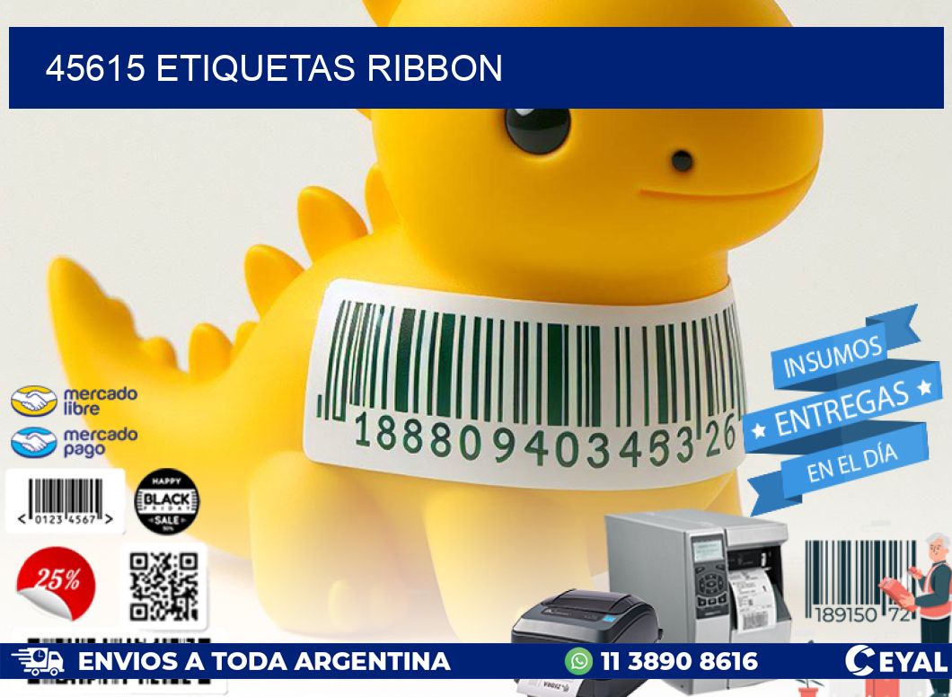 45615 ETIQUETAS RIBBON