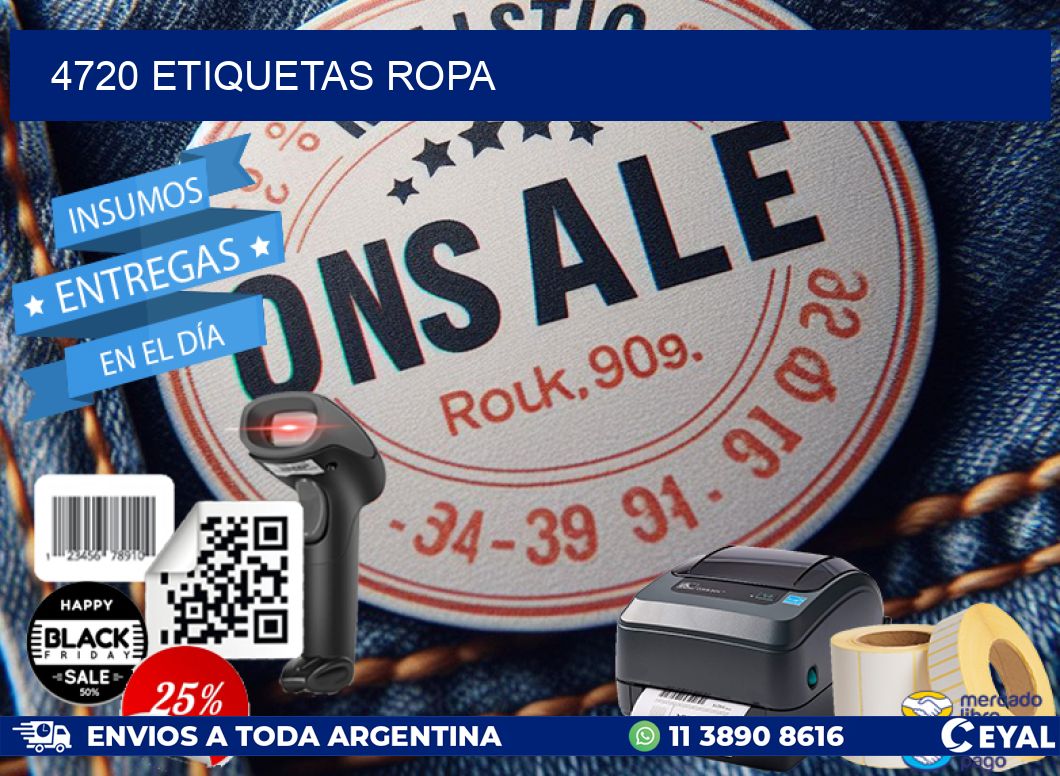 4720 ETIQUETAS ROPA