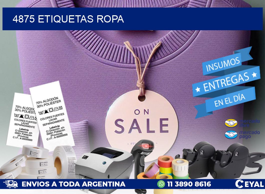 4875 ETIQUETAS ROPA