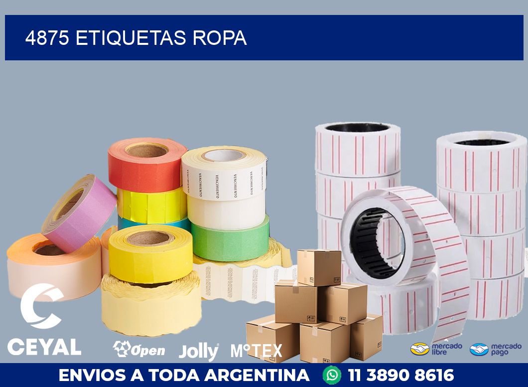 4875 ETIQUETAS ROPA