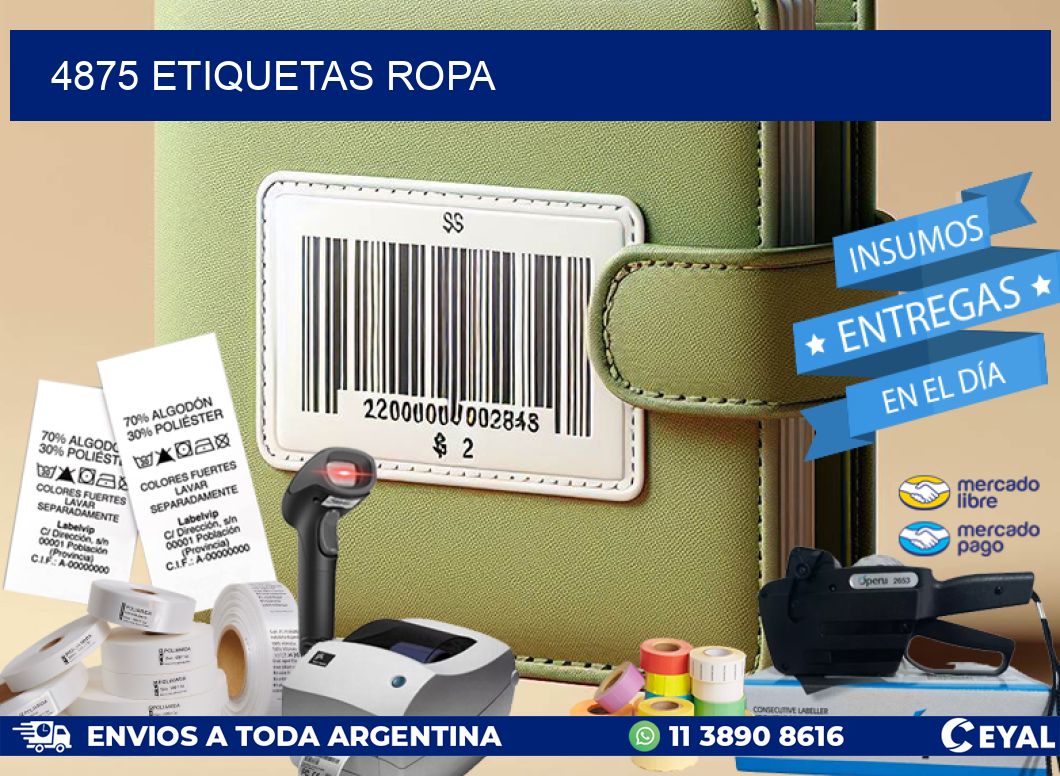 4875 ETIQUETAS ROPA