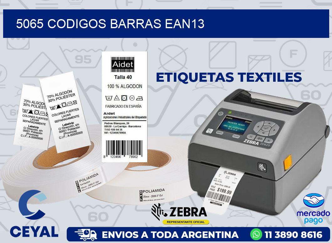 5065 CODIGOS BARRAS EAN13