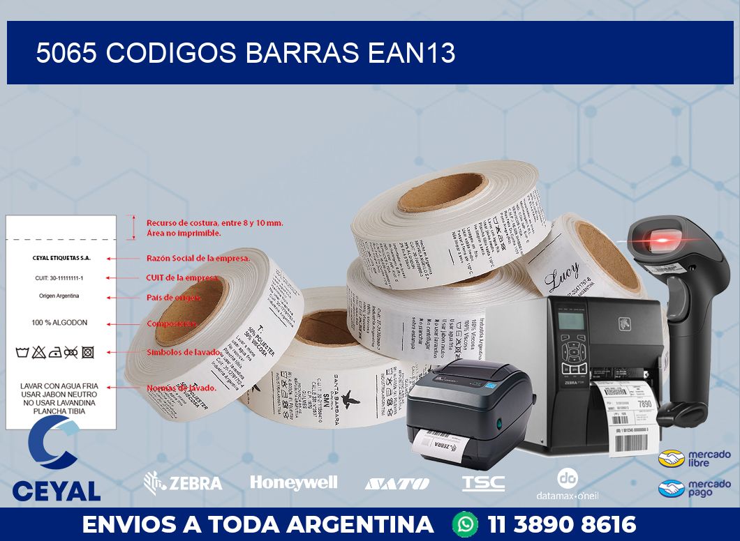 5065 CODIGOS BARRAS EAN13