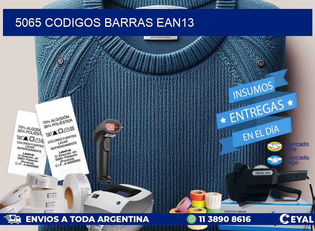 5065 CODIGOS BARRAS EAN13