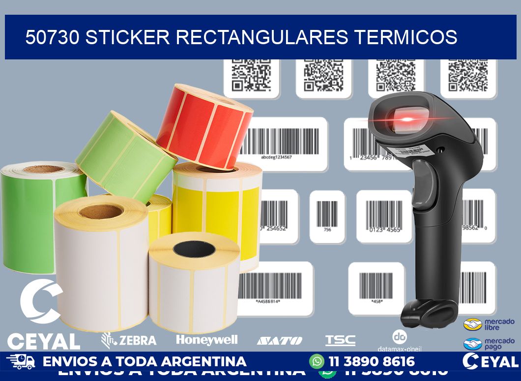 50730 Sticker rectangulares termicos