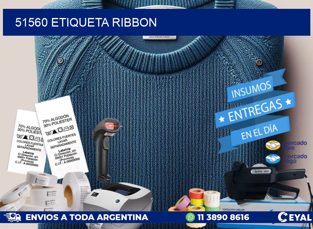 51560 etiqueta ribbon