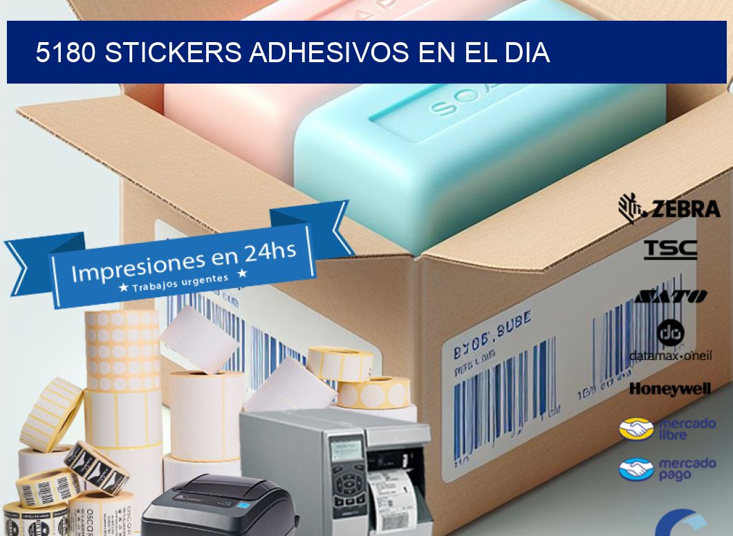 5180 stickers adhesivos en el dia