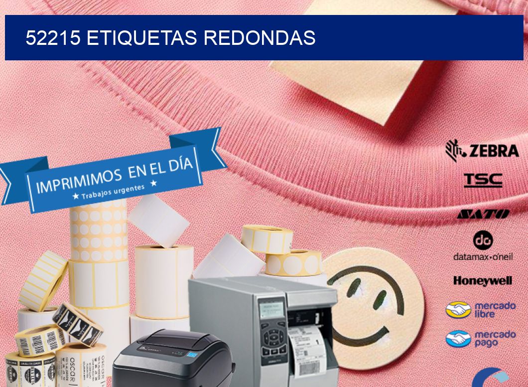 52215 ETIQUETAS REDONDAS