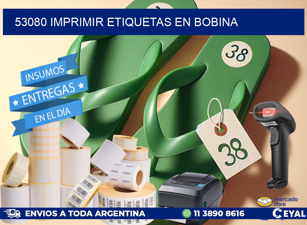53080 imprimir etiquetas en bobina