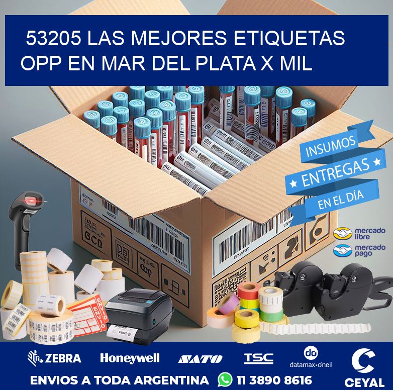53205 LAS MEJORES ETIQUETAS OPP EN MAR DEL PLATA X MIL