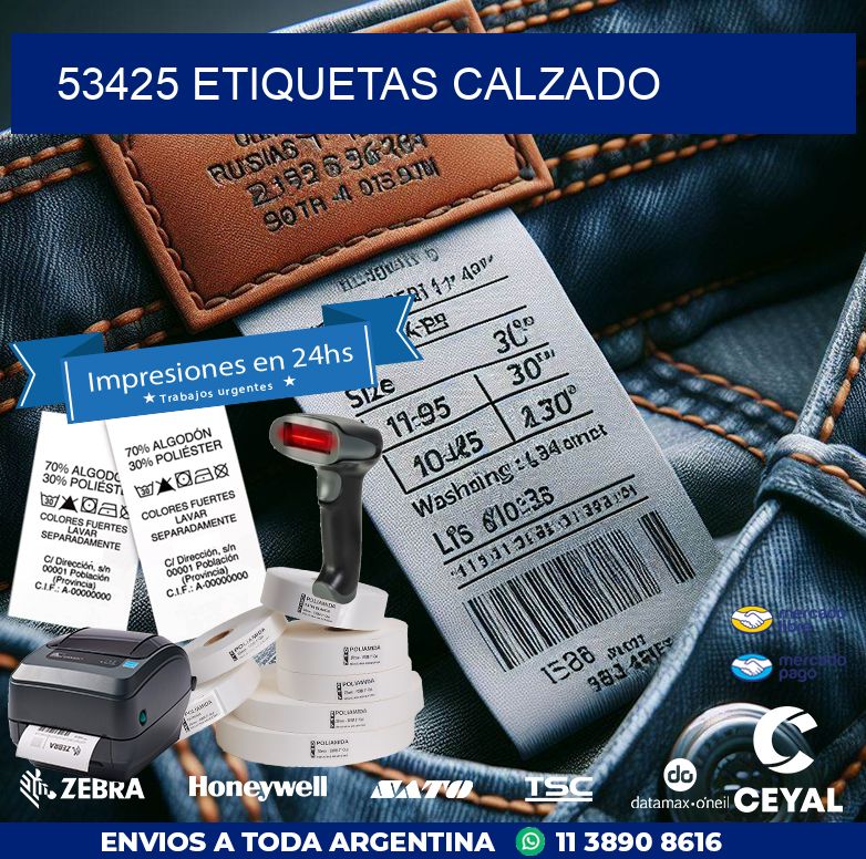 53425 ETIQUETAS CALZADO
