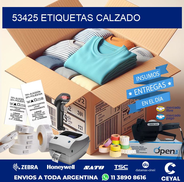 53425 ETIQUETAS CALZADO