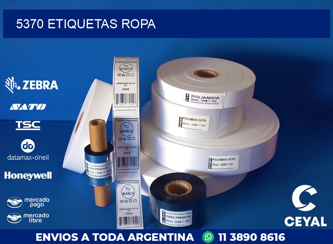 5370 ETIQUETAS ROPA