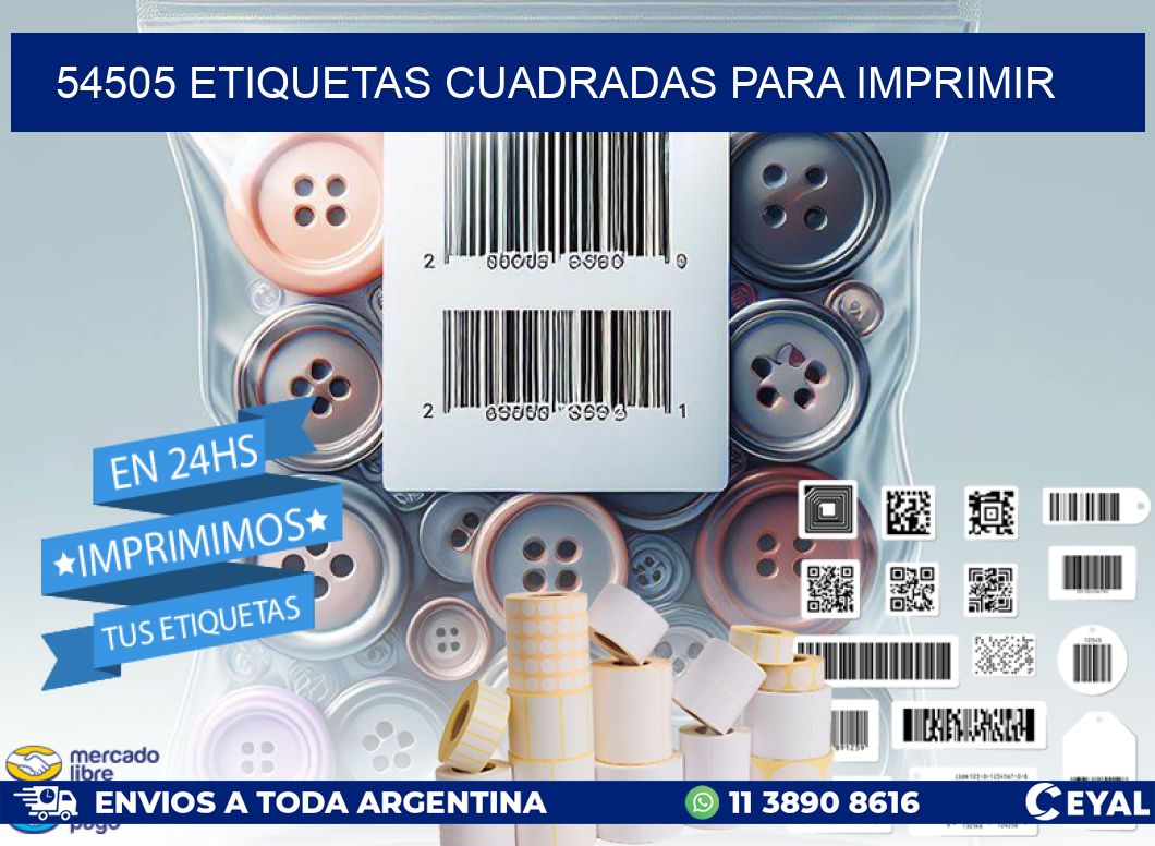 54505 etiquetas cuadradas para imprimir