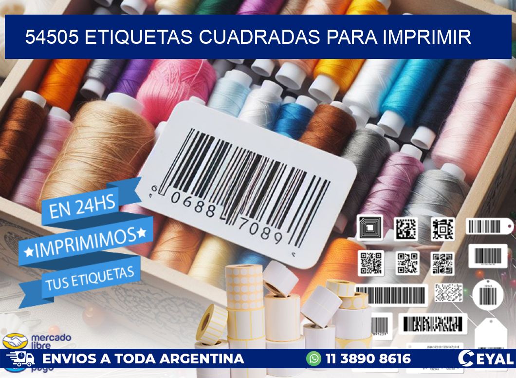 54505 etiquetas cuadradas para imprimir