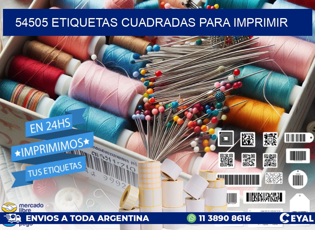 54505 etiquetas cuadradas para imprimir