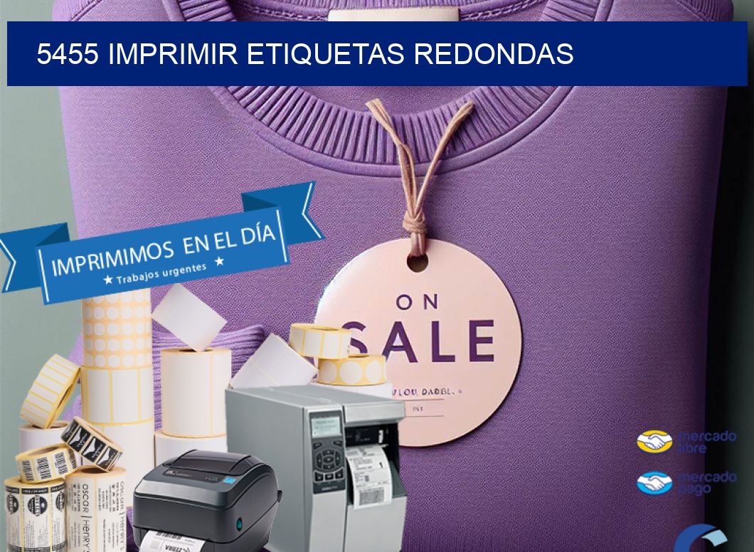 5455 IMPRIMIR ETIQUETAS REDONDAS