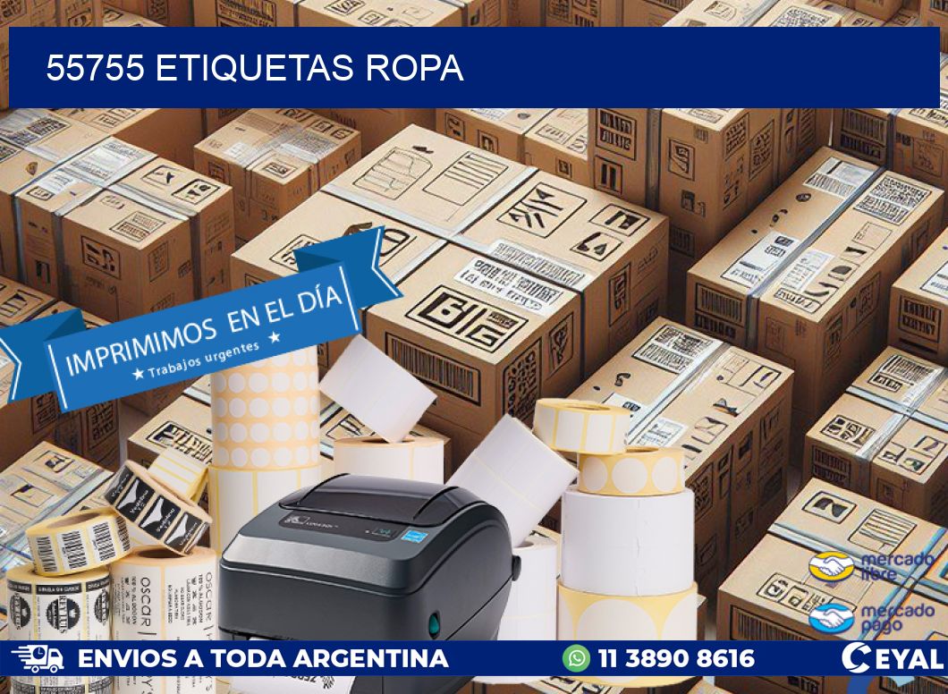 55755 ETIQUETAS ROPA