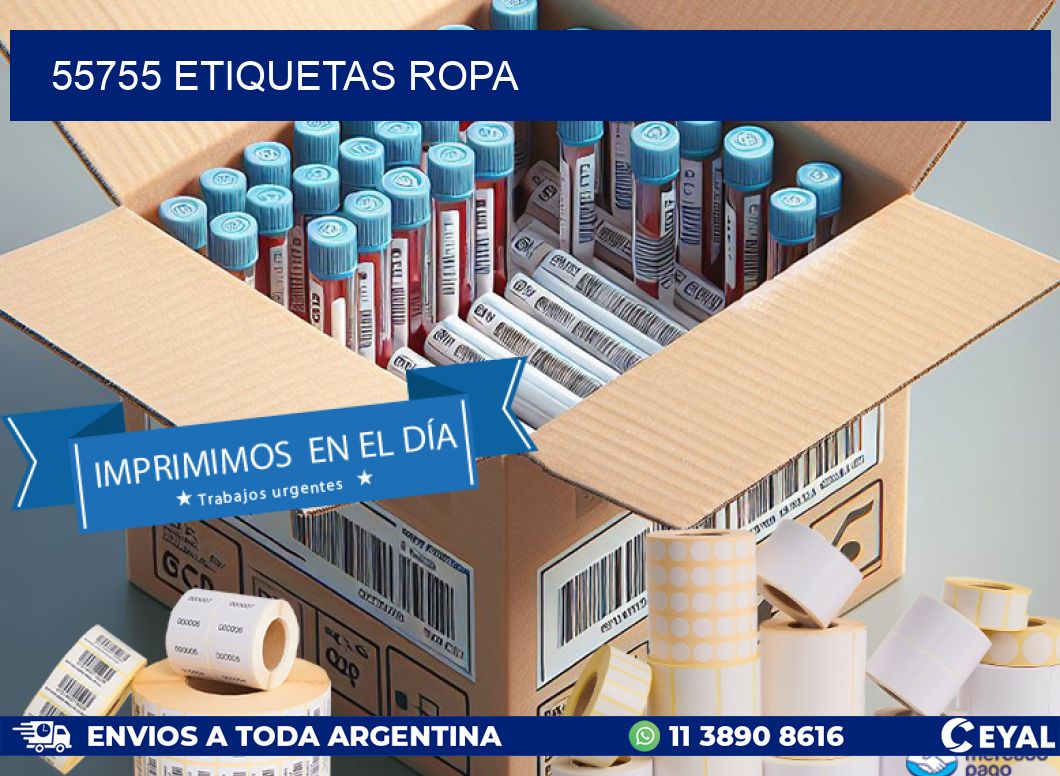 55755 ETIQUETAS ROPA
