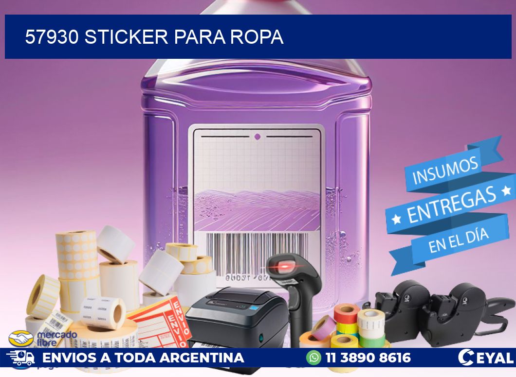 57930 STICKER PARA ROPA