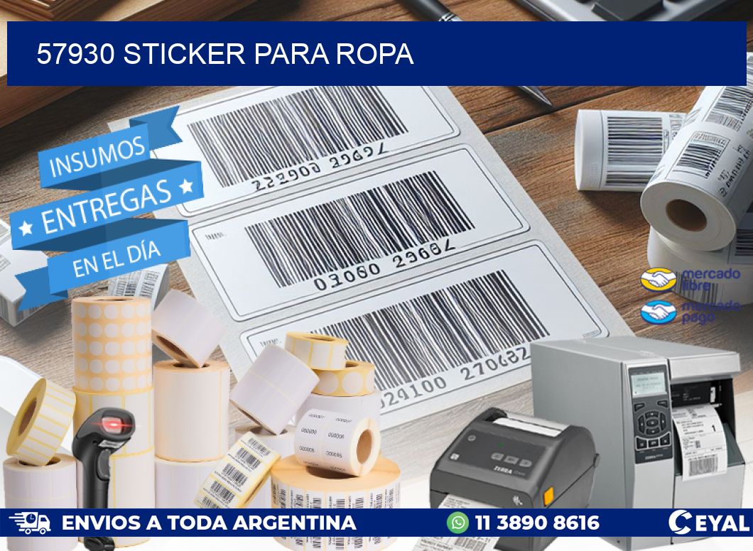 57930 STICKER PARA ROPA