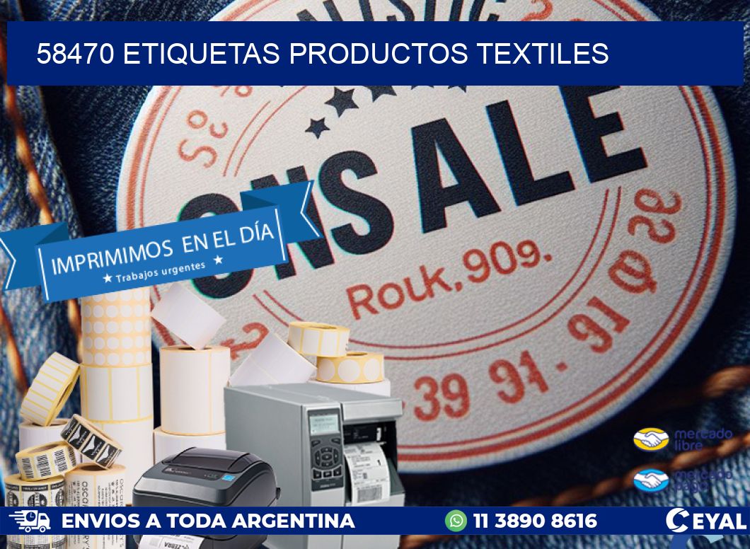 58470 ETIQUETAS PRODUCTOS TEXTILES