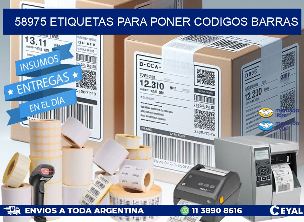 58975 ETIQUETAS PARA PONER CODIGOS BARRAS
