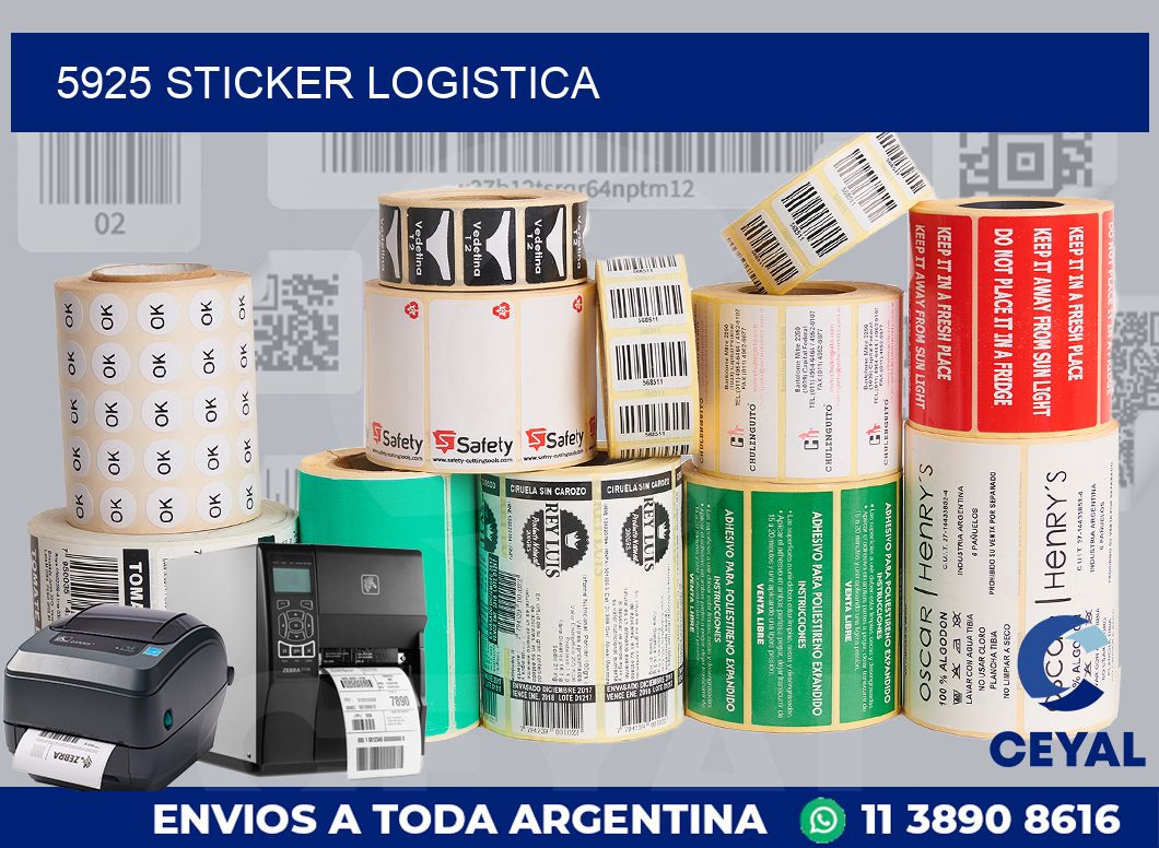 5925 STICKER LOGISTICA