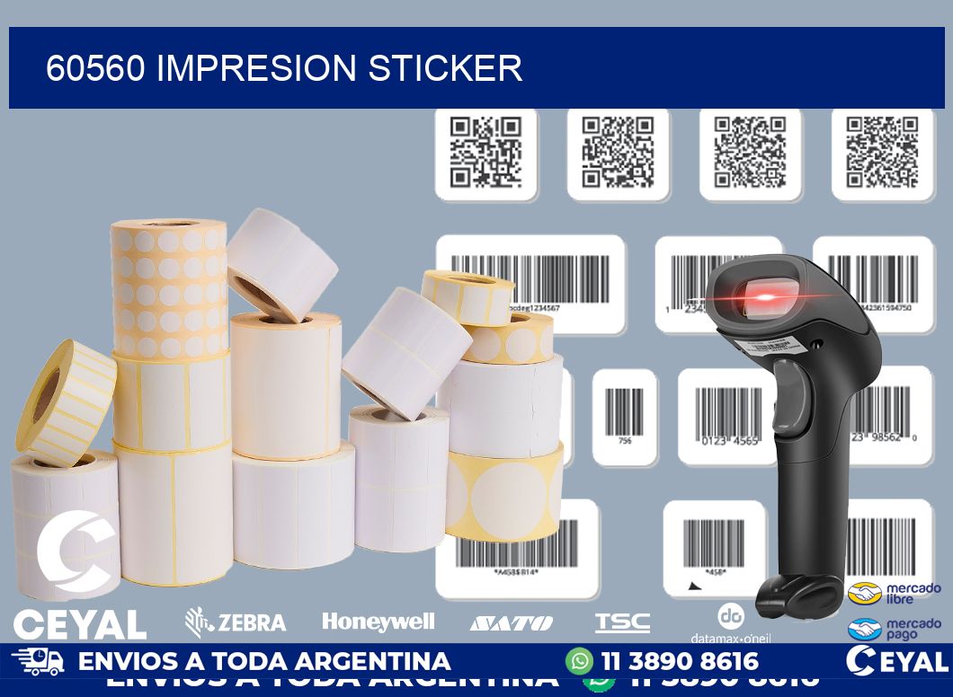 60560 Impresion sticker
