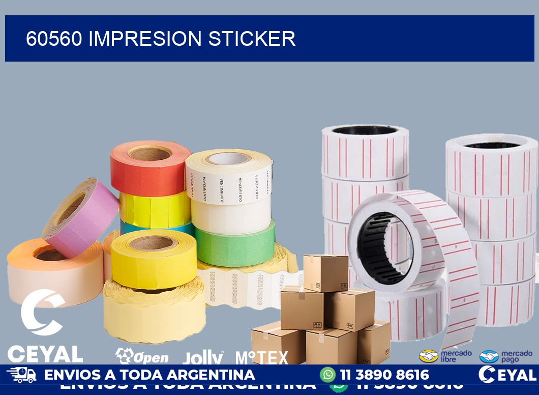 60560 Impresion sticker