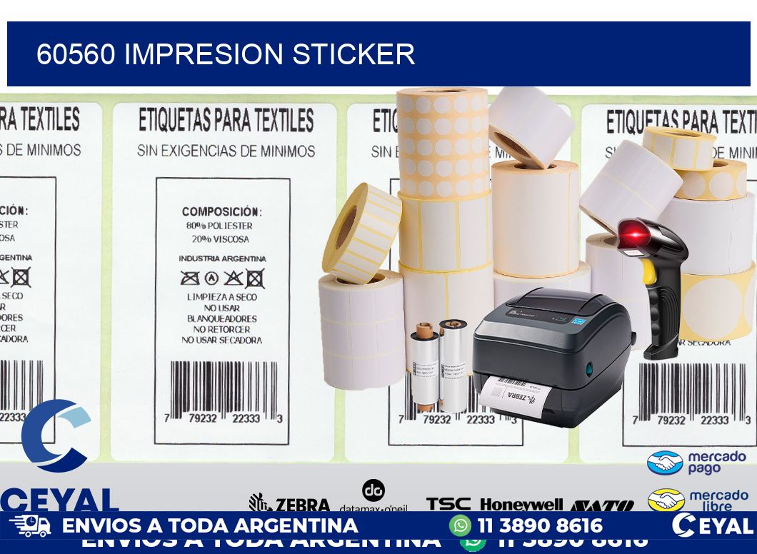 60560 Impresion sticker