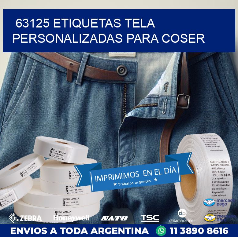 63125 ETIQUETAS TELA PERSONALIZADAS PARA COSER