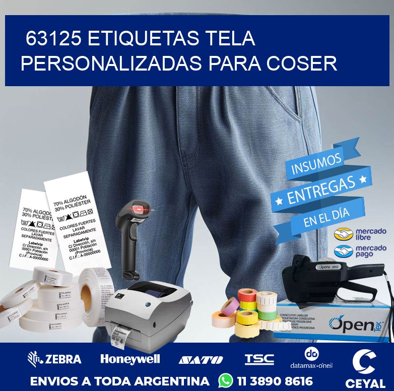 63125 ETIQUETAS TELA PERSONALIZADAS PARA COSER