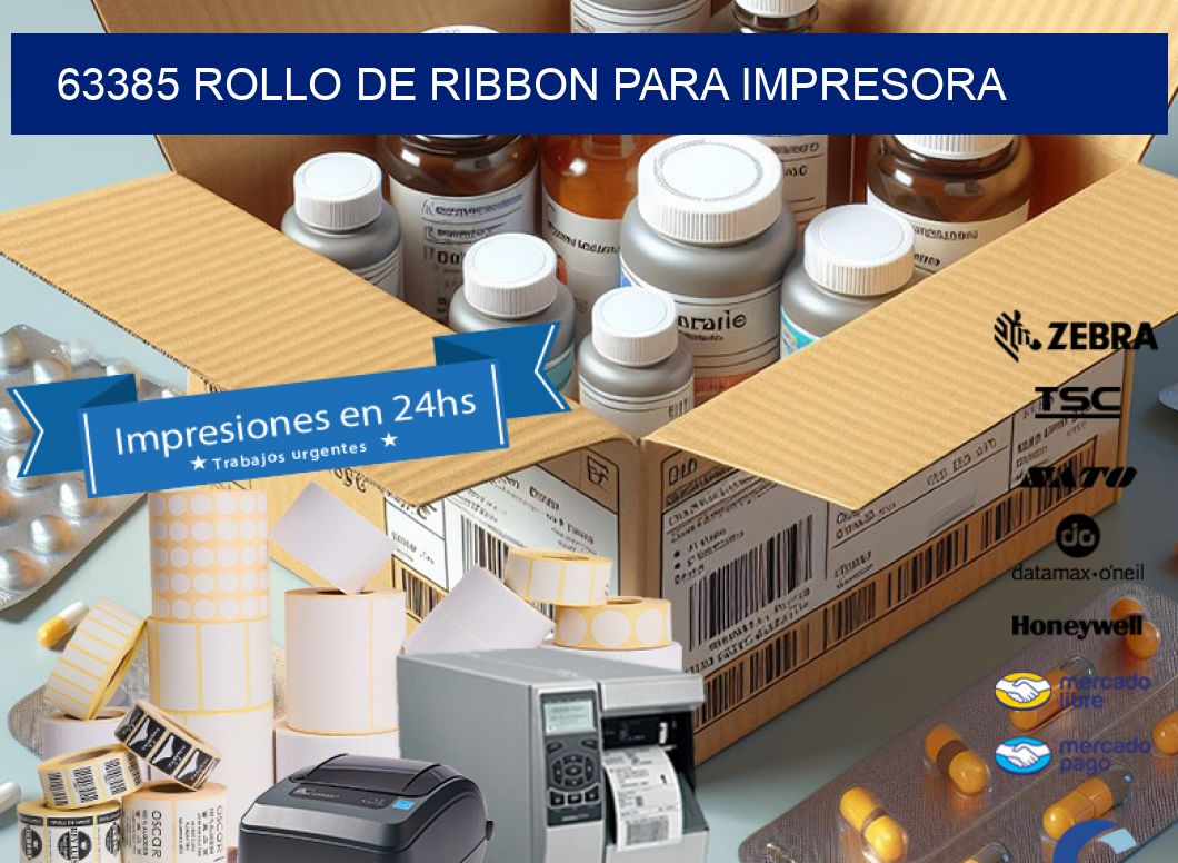 63385 ROLLO DE RIBBON PARA IMPRESORA