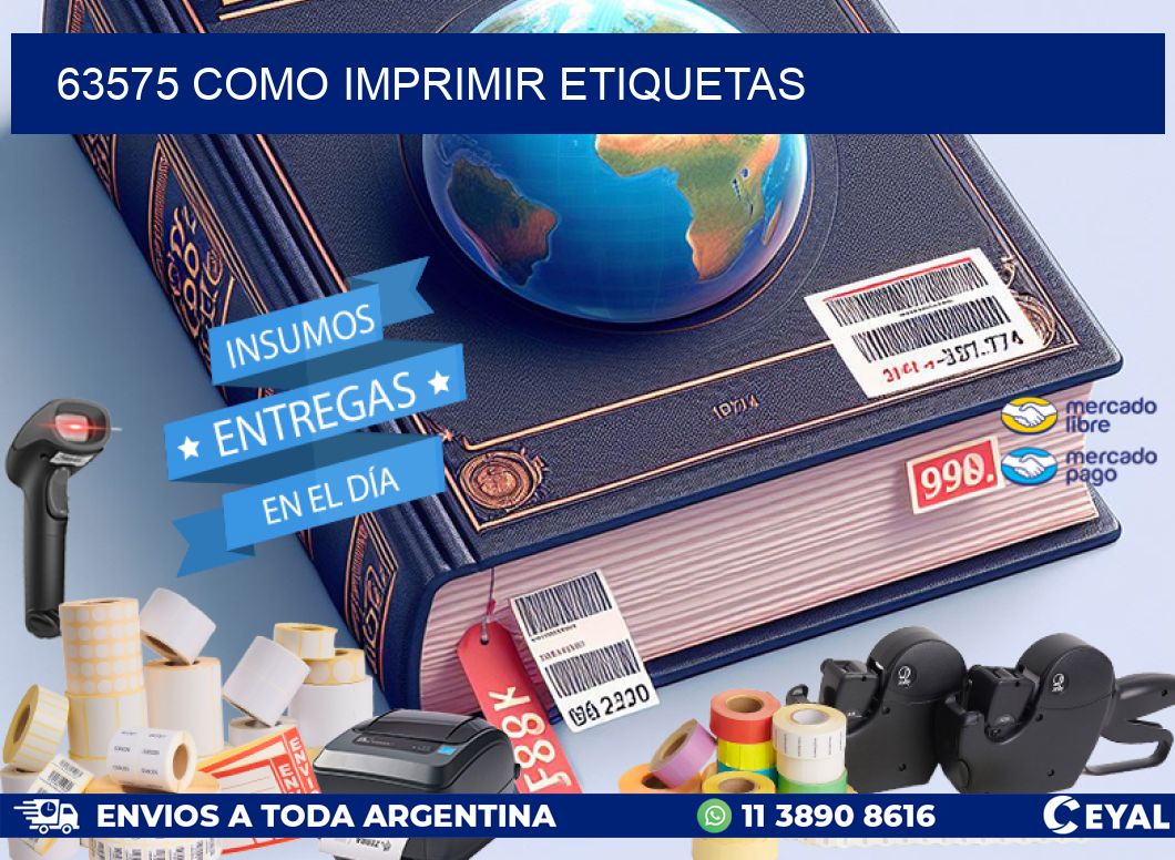 63575 como imprimir etiquetas