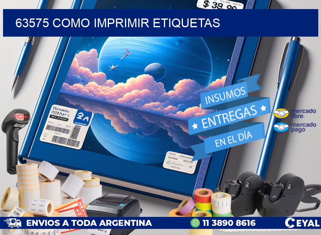 63575 como imprimir etiquetas