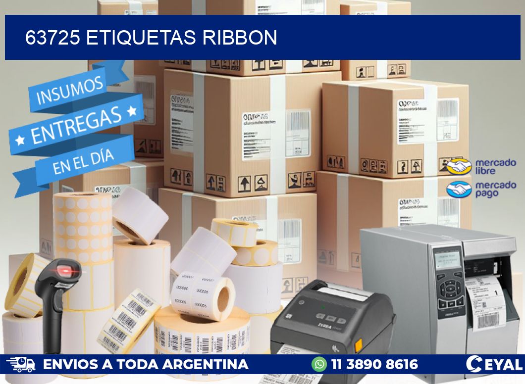 63725 ETIQUETAS RIBBON